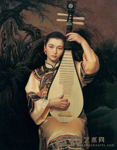 李志强 1995年作 韵 100×81cm